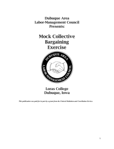 Mock Collective Bargaining Exercise