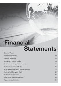 Financial Statements - Bursa Malaysia Stock