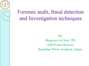 Fraud Detection and Investigation techniques - iCED