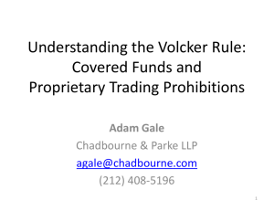 Understanding the Volcker Rule
