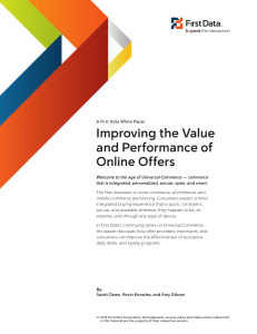 Improving the Value and Performance of Online Offers