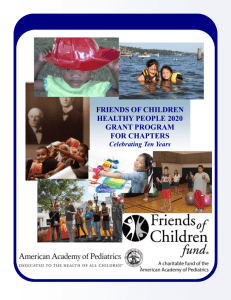 Healthy People Anniversary - American Academy of Pediatrics