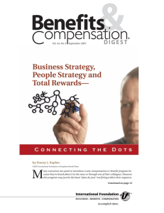 Business Strategy, People Strategy and Total Rewards