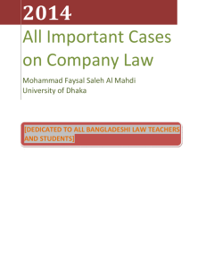 Click> All Important cases on Company Law