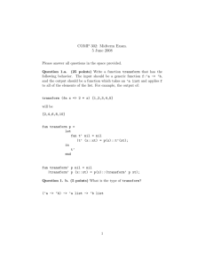 COMP 302: Midterm Exam. 5 June 2008