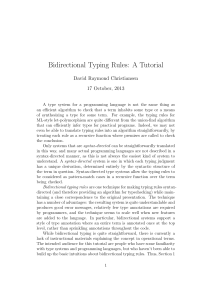 Bidirectional Typing Rules: A Tutorial