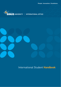 International Student Handbook - binus content management system