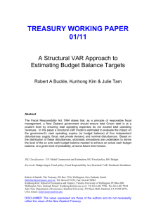 A Structural VAR Approach to Estimating Budget