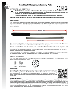 Portable USB Temperature/Humidity Probe