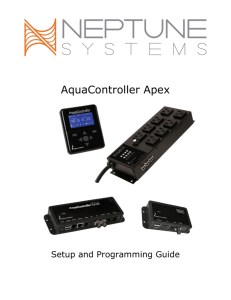 Apex Manual - Commercial Algae Professionals