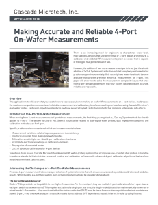 Making Accurate and Reliable 4-Port On-Wafer