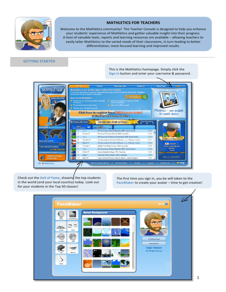 Mathletics Add Guide - The Teacher Centre