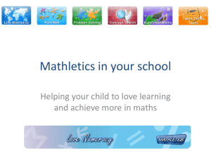 Mathletics in your school - Montbelle Primary School
