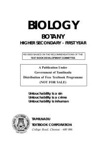 Bio-Botany - Text Books