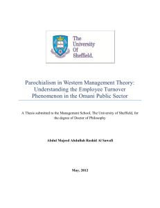 Parochialism in Western Management Theory