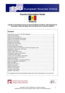 Country Information Guide Andorra