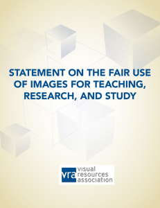 statement on the fair use of images for teaching, research, and study