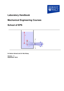 First Year Labs - EPS Personal home pages - Heriot