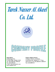 (d) major projects executed - Tarek Nasser Al Akeel Co . ltd