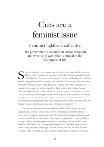'Cuts Are a Feminist Issue' FF Article Soundings 2011