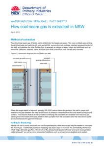 how coal seam gas is extracted in NSW