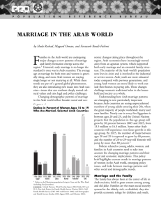 Marriage In The Arab World - Population Reference Bureau