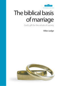 The biblical basis of marriage