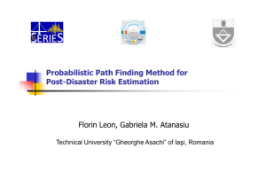 Probabilistic Path Finding Method for Post-Disaster Risk