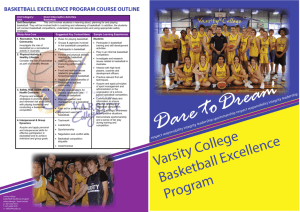 basketball excellence program brochure