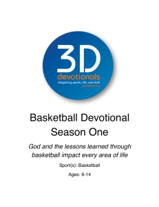 Basketball Devotion