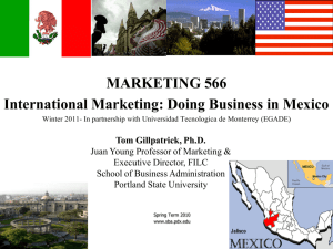 MARKETING 566 International Marketing