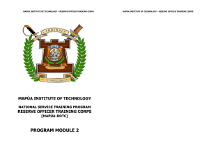 ROTC Student Module 2 - Mapúa Institute of Technology