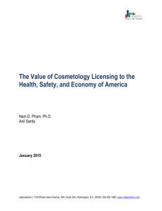 The Value of Cosmetology Licensing to the Health, Safety, and