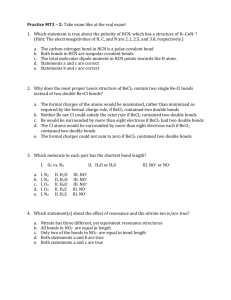 CHEM 1210 Exam #3 Dr. Kroner Practice 3