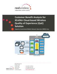 Customer Benefit Analysis for XCellAir Cloud