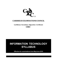 INFORMATION TECHNOLOGY SYLLABUS