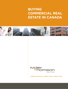 Buying Commercial Real Estate in Canada