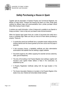 Safely Purchasing a house in Spain