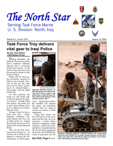 Task Force Troy delivers vital gear to Iraqi Police
