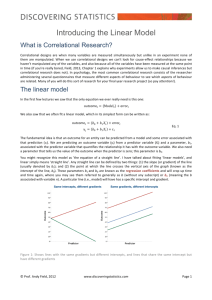 Introducing the Linear Model