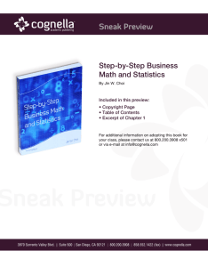 Step-by-Step Business Math and Statistics