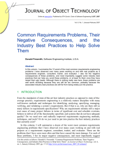 Common Requirements Problems, Their Negative Consequences