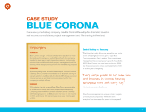 blue corona - Central Desktop