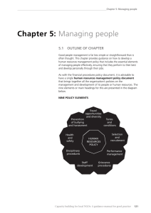 Chapter 5: Managing people