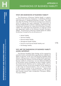 dimensions of business viability