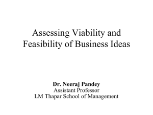 Assessing Viability and Feasibility of Business Ideas