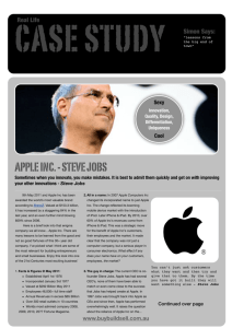 Apple Inc Case Study