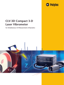 CLV-3D Compact 3-D Laser Vibrometer