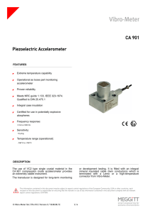 CA 901 Piezoelectric Accelerometer - Vibro