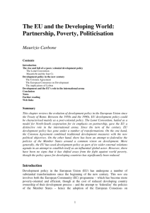 The EU and the Developing World: Partnership, Poverty, Politicisation